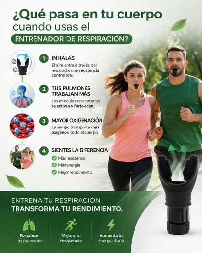 Eleva tu rendimiento, transforma tu bienestar con el entrenador de Respiración
