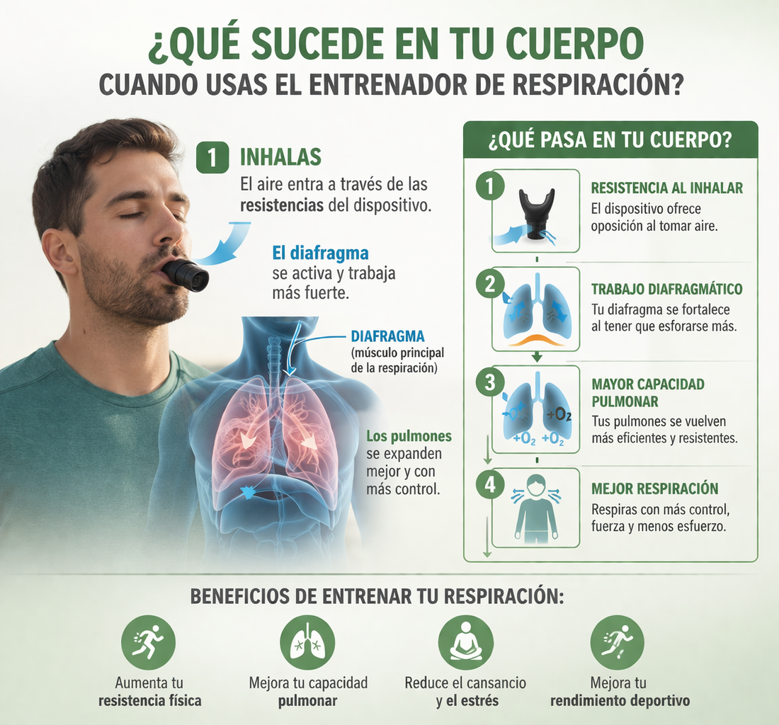 Eleva tu rendimiento, transforma tu bienestar con el entrenador de Respiración