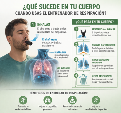 Eleva tu rendimiento, transforma tu bienestar con el entrenador de Respiración