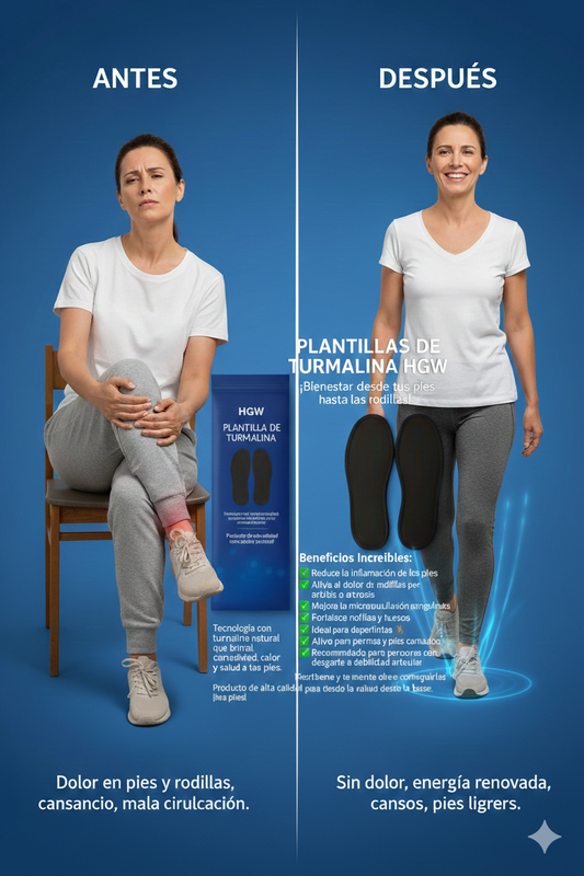 Plantillas Terapéuticas de Turmalina para Vitalidad